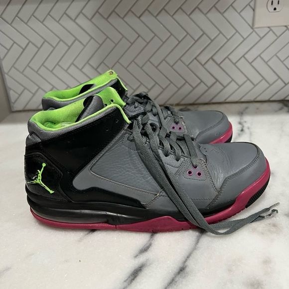 A1-Nike Air Jordan Flight Origin 599593-090 Cool Grey, Size 11.5, VTG 2013 - Picture 3 of 10